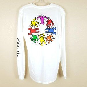NEW KEITH HARING Graphic Long Sleeve T-Shirt Doodl
